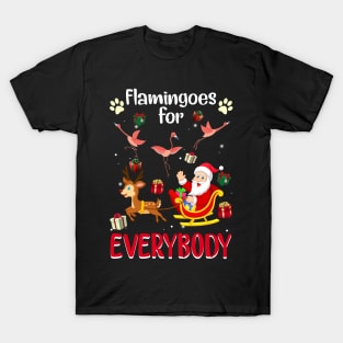 Flamingoes For Everybody Christmas For Flamingo Lover T-Shirt